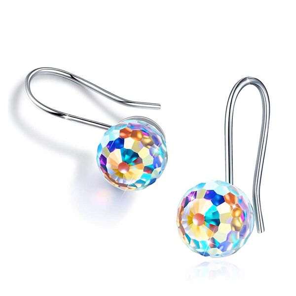 Kristall Ohrringe Messing rhodiniert