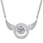 D'Joy Moissanit Halskette ca. 45 cm 925 Silber rhodiniert ca. 1,09 ct.