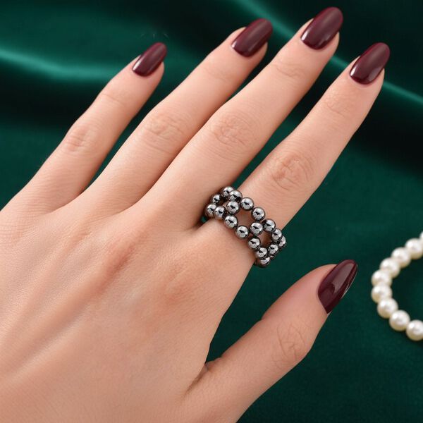 Terahertz Ring Flexibel (Gr&ouml;&szlig;e 18,00-19,00) ca. 15,00 ct. image number 3