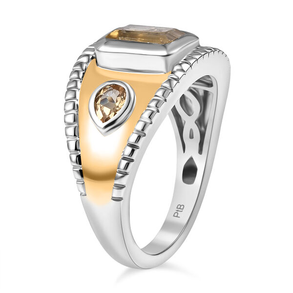 Citrin Ring Messing (Gr&ouml;&szlig;e 17.00) ca. 1,27 ct image number 5