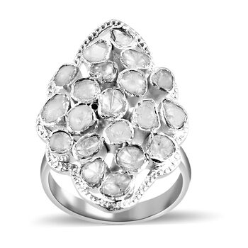 Handgearbeiteter Polki Diamant-Ring - 1 ct.