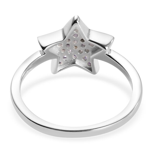 LUSTRO STELLA - Amethyst Zirkonia Stern Ring 925 Silber image number 5