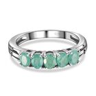 Grandidierit-Ring, 925 Silber platiniert (Größe 19.00) ca. 0,83 ct