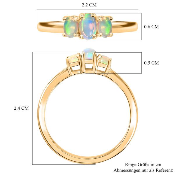 D'Joy AA nat&uuml;rlicher, &auml;thiopischer Welo Opal Ring - 0,41 ct. image number 7