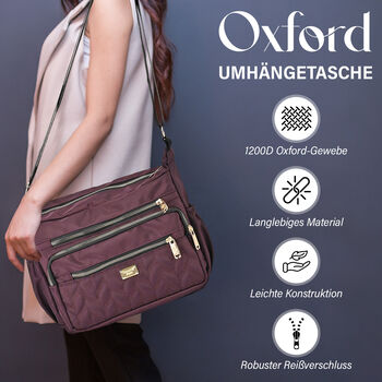 Oxford Side Bag, burgunder