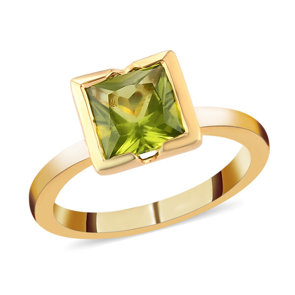 Natürlicher Peridot-Ring, 925 Silber vergoldet  ca. 1,67 ct image number 4