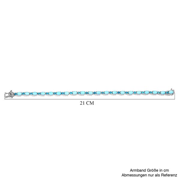 AA Sleeping Beauty Türkis und Neon Apatit-Armband in Silber, 12,70 ct. image number 5
