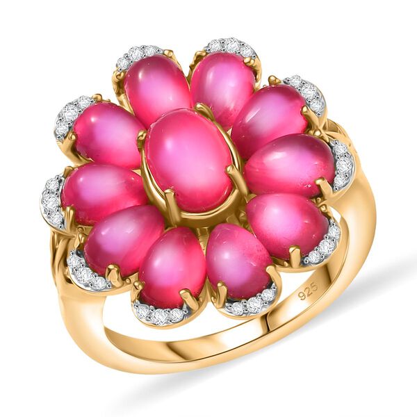 Maulbeer Mondstein und Zirkon Ring - 5,62 ct. image number 3