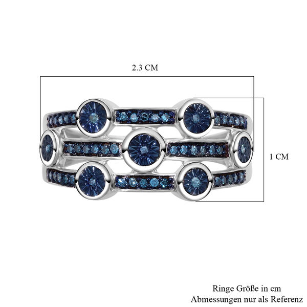 Blauer Diamant-Ring - 0,20 ct. image number 5
