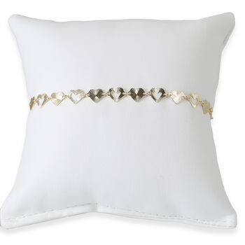 ARTE CUORE 4 925 Silber vergoldet Armband ca. 18 cm + 2.5 cm Extender, ca. 2,87g