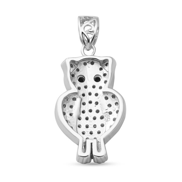 Lustro Stella - Schwarzer und wei&szlig;er Zirkonia-Anh&auml;nger, 925 Silber rhodiniert ca. 0,81 ct image number 4