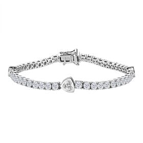 D’joy Moissanit Armband ca. 19 cm 925 Silber rhodiniert ca. 6,91 ct.
