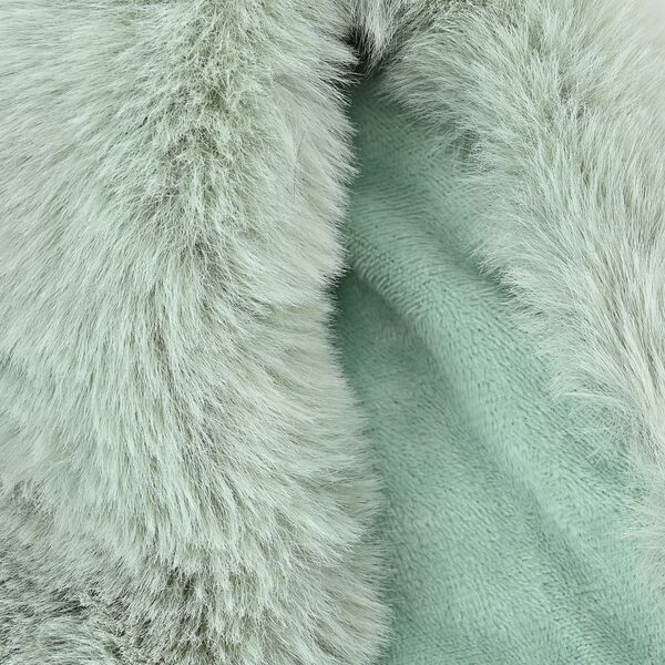 Damen Schal aus Kunstfell mit Magneten, Fruchtgr&uuml;n image number 3