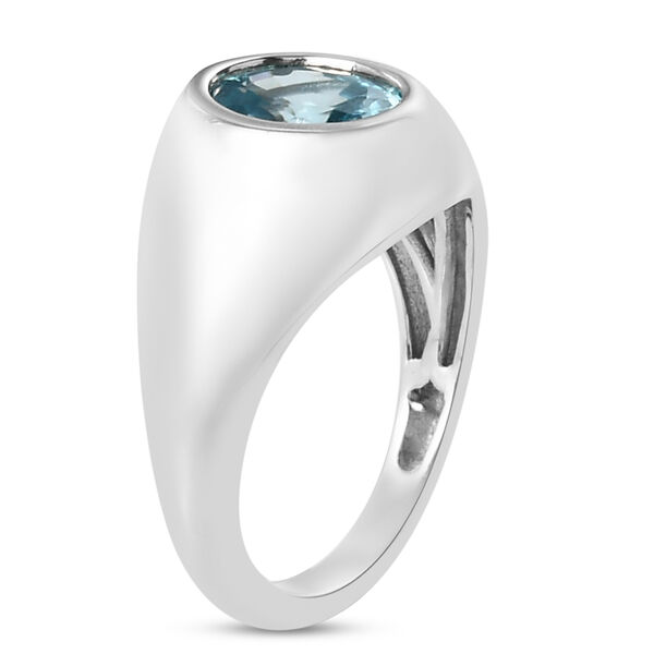 Kambodschanischer, blauer Zirkon-Ring, 925 Silber platiniert  ca. 2,33 ct image number 5