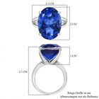 1A Ceylon Blau Triplett Quarz Ringe 925 Silber rhodiniert (Größe 16.00) ca. 13.28 ct image number 6