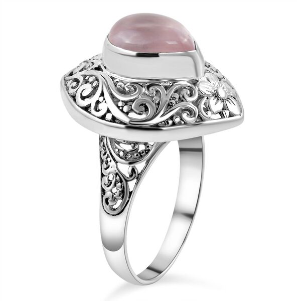 Royal Bali - Rosenuarz-Ring, 925 Silber  ca. 2,90 ct image number 3