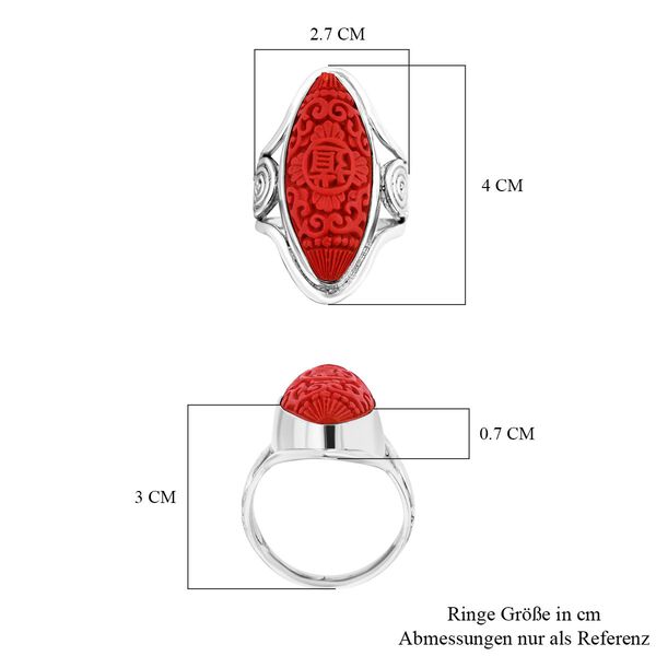 Royal Bali Kollektion - Zinnober Ring - 0,10 ct. image number 5