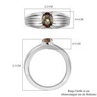 Natürlicher Jenipapo Andalusit Ring 925 Silber platiniert (Größe 21.00) ca. 0.81 ct image number 6