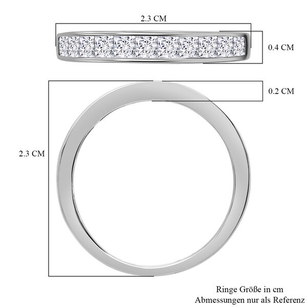 LUXURIANT SGL zertifizierter VS-EF Labor Diamant Ring in 585 Wei&szlig;gold - 1 ct. image number 4