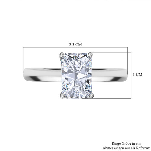 LUXURIANT DIAMOND- SGL zertifizierter VS-GH Labor Diamant Ring in 950 Platin - 2 ct. image number 3
