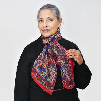 Seiden Schal, orange