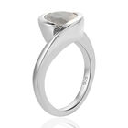 Premium Regenbogen Mondstein Solitär Ring 925 Silber platiniert  ca. 1,81 ct image number 4