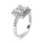 LUSTRO STELLA Hergestellt mit ZIRKONIA Ring 925 Silber Platin-Überzug (Größe 21.00) ca. 4,05 ct image number 3