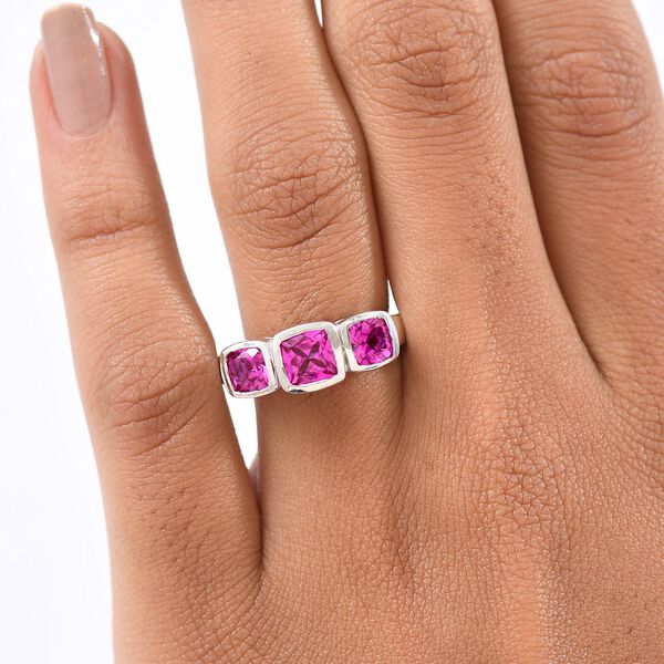 LUXURIANT AAA Labor Rosa Saphir Ring - 2,94 ct. image number 3