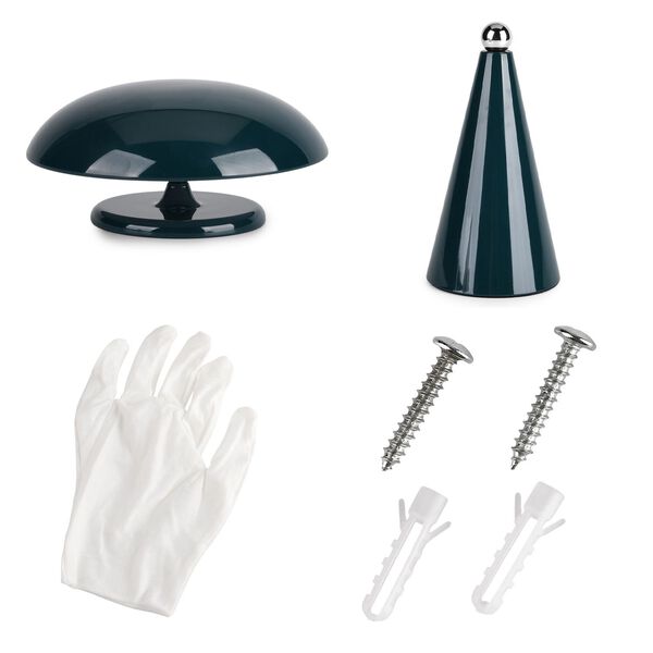 LIVMORE 2-in-1 Magnetische, wiederaufladbare LED-Tisch- und Wandleuchte, 15,5x15,5x21cm, Dunkelgr&uuml;n image number 9