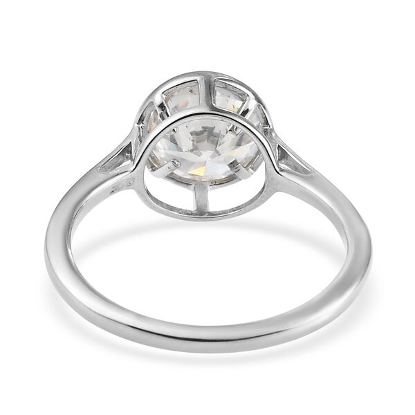 LUSTRO STELLA Wei&szlig;er Zirkonia Ring 925 Silber platiniert  ca. 2,05 ct image number 4