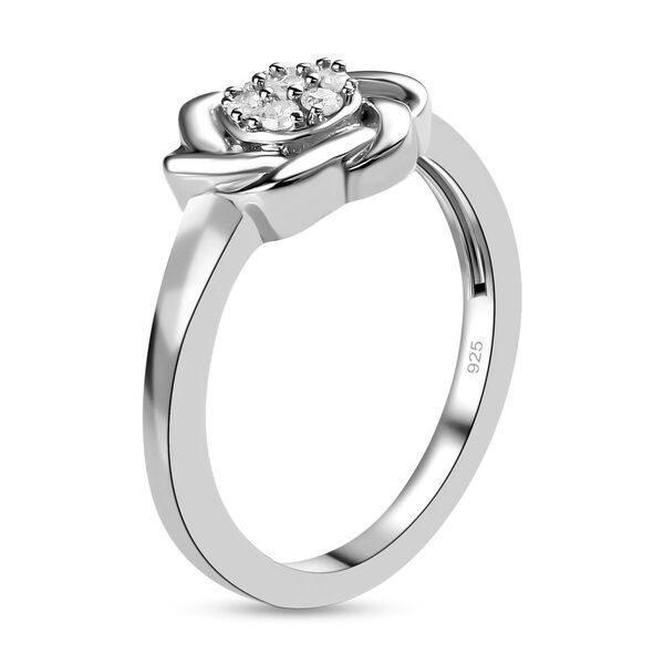 Wei&szlig;er Diamant-Ring - 0,10 ct. image number 5