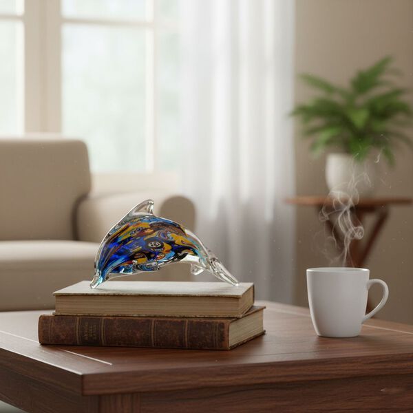 Glasfiguren Kollektion Delfin, 11 x 5.5 x 6.7 cm image number 2