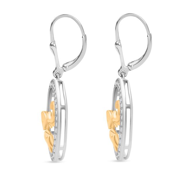 LUSTRO STELLA wei&szlig;e Zirkonia Ohrringe image number 3