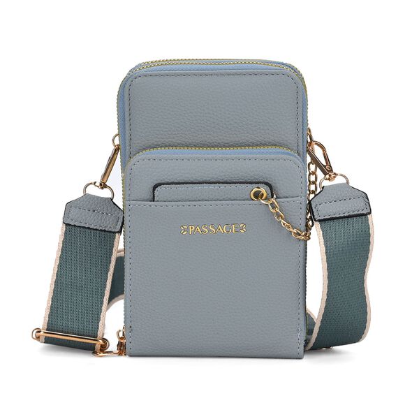 PASSAGE Crossbody Tasche, 18x6,5x11cm, Grau image number 0