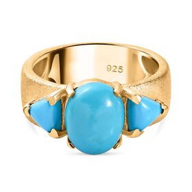 AA amerikanischer Sleeping Beauty Türkis-Ring - 3,37 ct.