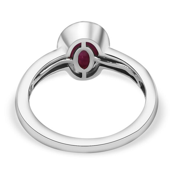 Sternrubin-Ring, 925 Silber platiniert  ca. 2,18 ct image number 7