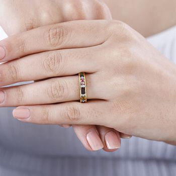 AA Multi-Turmalin und Zirkon Ring - 1,08 ct.
