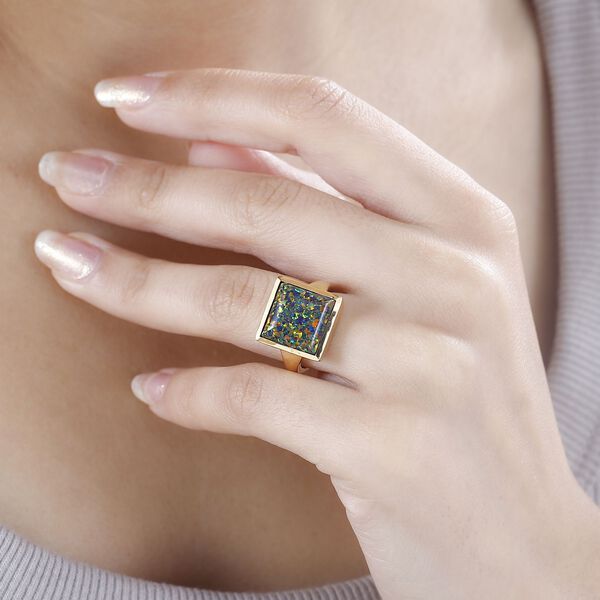 Schwarzer Labor Opal Ring, ca. 3,05 ct image number 3