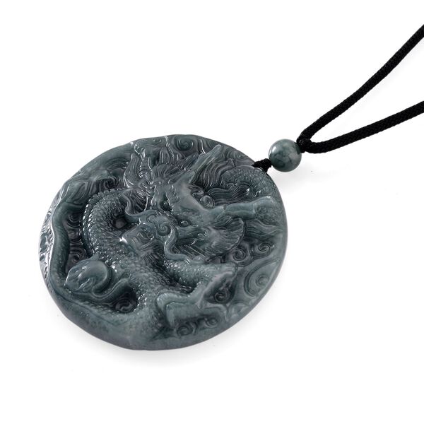 Flexible, nat&uuml;rliche Olmek Jadeit Halskette, Drachen - 235 ct. image number 4