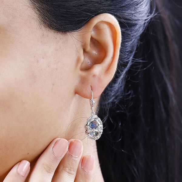 AAA Labradorit Ohrringe - 8,50 ct. image number 4