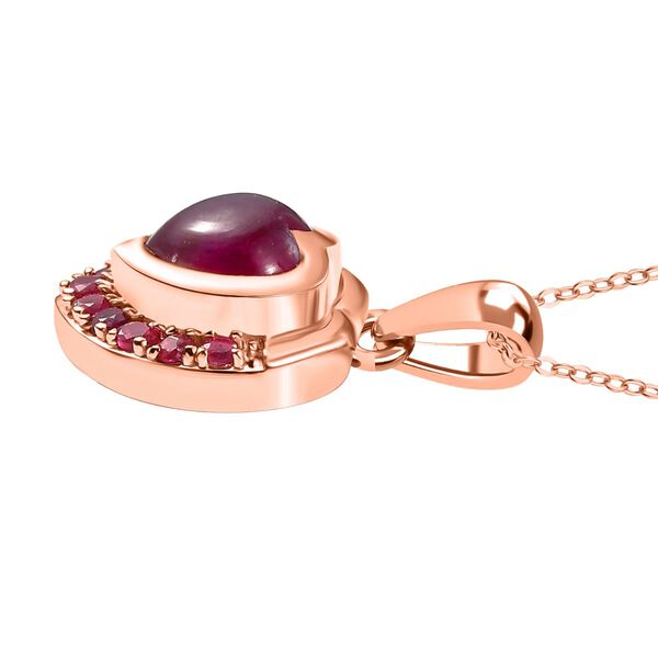 AAA Afrikanischer Rubin Anh&auml;nger mit 50cm Kette - 2,87 ct. image number 4