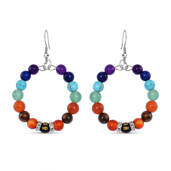 Mehrfarbig Edelsteine Schmuckset Reiner Edelstahl image number 5