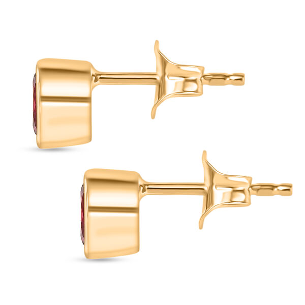 Natürliche Rhodolith Granat Ohrringe - 1,23 ct. image number 4