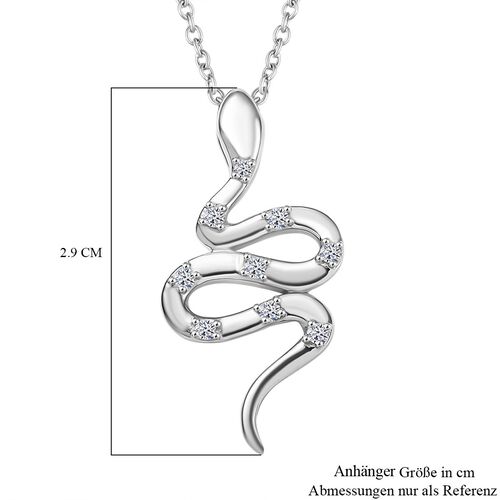 LUXURIANT DIAMOND - Lab Grown Diamant SI-GH Anhänger mit Kette, 925 Silber rhodiniert ca. 0.15 ct image number 7