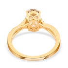 ILIANA AAA Turkizit und weißer Diamant-Ring SI G-H, zertifiziert und geprüft, 750 Gelbgold  ca. 1,85 ct image number 4