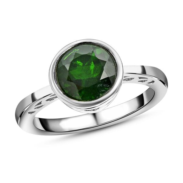 Nat&uuml;rlicher Chromdiopsid Ring, 925 Silber rhodiniert  ca. 2,00 ct image number 5