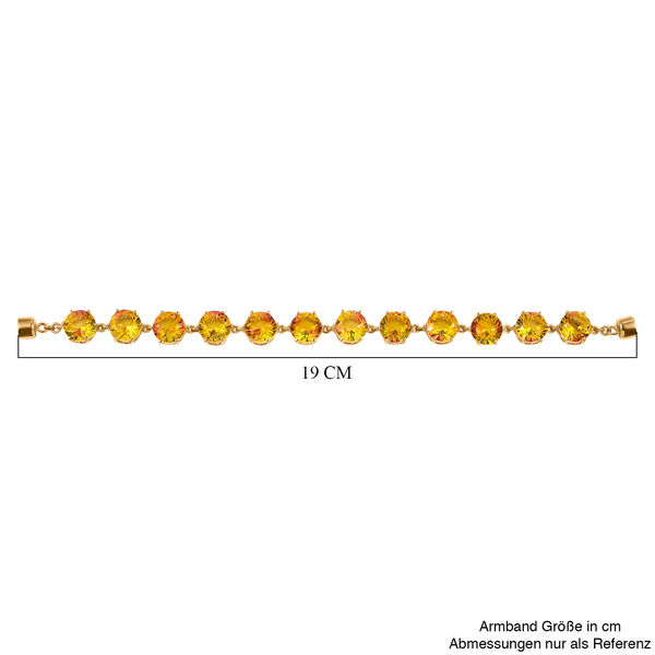 D'Joy Sphaleros Quarz Armband ca. 19 cm 925 Silber 750 Gelbgold Vermeil ca. 52.97 ct image number 5