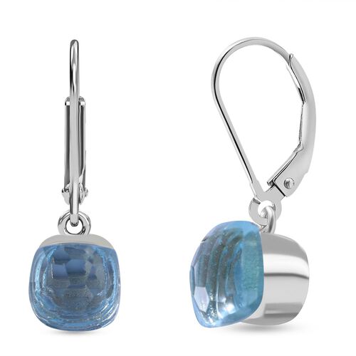 Himmelblaue Topas-Ohrringe- 6,64 ct. image number 0