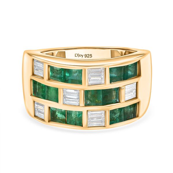 D'Joy Socoto Smaragd und Moissanit Ring - 2,71 ct. image number 0