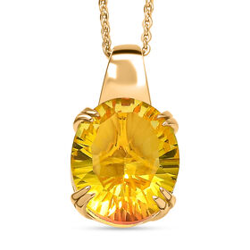 D'Joy Sphaleros Quarz Schmuckset ca. 50 cm 925 Silber 750 Gelb Vergoldet ca. 5,22 ct.